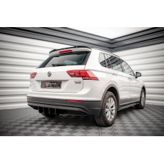 Maxton Design "Street Pro" difuzor zadního nárazníku pro Volkswagen Tiguan MK2 Standard, plast ABS bez povrchové úpravy, s černou a červenou linkou