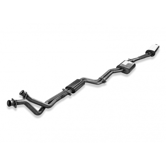 Fox Sportauspuff kompletní výfukový systém od katalyzátoru s koncovkou 2x10 typ 10 pro Mercedes třída E S123, W123 s motorem 2.7 l, pro 6válcové motory