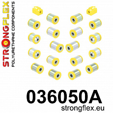 036050A: Strongflex Sada silentbloků zadního zavěšení varianta SPORT