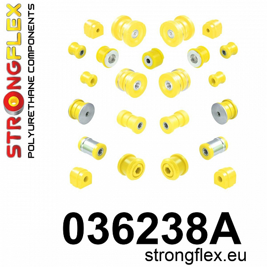 036238A: Strongflex Kompletní sada silentbloků pro zavěšení varianta SPORT