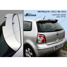 Stylla spoiler zadních dveří VW Polo IV (9N + 9N3) 2002 - 2009