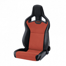 Sportovní sedačka RECARO Cross Sportster CS, sklopná, vyhřívaná, černá koženka/červená Dynamica