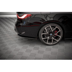 Maxton Design "Street Pro" boční difuzory pod zadní nárazník pro BMW řada 4 G22/M-Pack, plast ABS bez povrchové úpravy, s červenou linkou Maxton Design "Street Pro" boční difuzory pod zadní nárazník pro BMW řada 4 G22/M-Pack, plast ABS bez povrchové úpravy, s červenou linkou