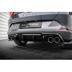 Maxton Design vložka zadního nárazníku ver.3 s imitacemi koncovek výfuku pro Cupra Formentor, černý lesklý plast ABS, s černými koncovkami Maxton Design vložka zadního nárazníku ver.3 s imitacemi koncovek výfuku pro Cupra Formentor, černý lesklý plast ABS, s černými koncovkami