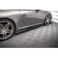 Maxton Design difuzory pod boční prahy pro Porsche 911 997 Carrera Facelift, 997 Carrera GTS Facelift, černý lesklý plast ABS