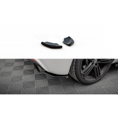 Maxton Design boční difuzory pod zadní nárazník ver.2 pro Volkswagen Scirocco R Mk3, černý lesklý plast ABS