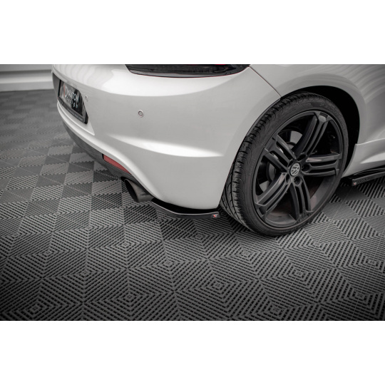 Maxton Design boční difuzory pod zadní nárazník ver.2 pro Volkswagen Scirocco R Mk3, černý lesklý plast ABS