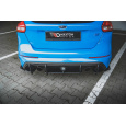 Maxton Design "Racing durability" zadní difuzor pro Ford Focus RS Mk3, plast ABS bez povrchové úpravy, s černou a červenou linkou
