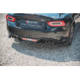 Maxton Design středový spoiler zadního nárazníku pro Fiat 124 Spider Abarth, černý lesklý plast ABS