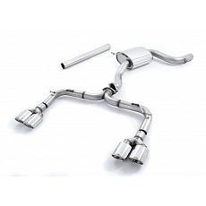 Milltek Sport výfukový systém cat-back Golf Mk7 R-style bez rezonátoru (hlasitější) Race System pro Volkswagen Golf MK7 GTi (vč. GTi Performance Pack, Clubsport/Clubsport S) 2013-2016, typ koncovek: oválné leštěné