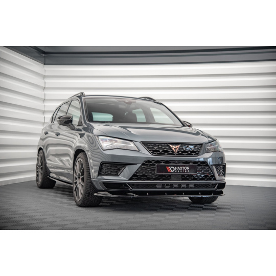 Maxton Design spoiler pod přední nárazník ver.2 pro Cupra Ateca, černý lesklý plast ABS