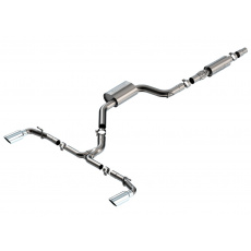 Borla Cat-Back výfukový systém "S-Type" pro Volkwagen GTI MK8, DSG automat/manual, FWD, 4-dveř., hatchback, r.v. 2022-2023 , typ koncovek: chromové
