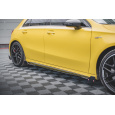 Maxton Design difuzory pod boční prahy s křidélky ver.2 pro Mercedes třída A W177 45 AMG, černý lesklý plast ABS