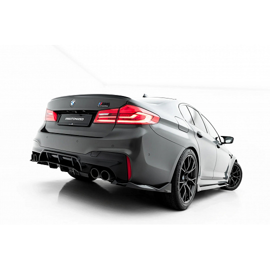 Maxton Design spoiler pod zadní nárazník s žebrováním pro BMW M5 F90, F90 Facelift, černý lesklý plast ABS Maxton Design spoiler pod zadní nárazník s žebrováním pro BMW M5 F90, F90 Facelift, černý lesklý plast ABS