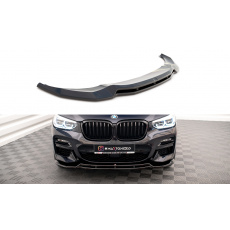 Maxton Design spoiler pod přední nárazník ver.1 pro BMW X3 G01, černý lesklý plast ABS, M-Pack