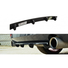 Maxton Design středový spoiler zadního nárazníku s žebrováním pro BMW řada 4 F32, černý lesklý plast ABS Maxton Design středový spoiler zadního nárazníku s žebrováním pro BMW řada 4 F32, černý lesklý plast ABS