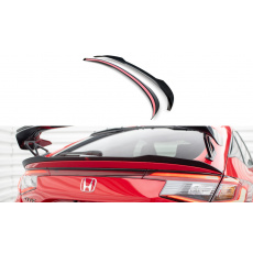 Maxton Design spodní prodloužení spoileru pro Honda Civic Mk11 Type-R, černý lesklý plast ABS