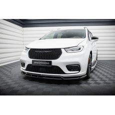 Maxton Design spoiler pod přední nárazník pro Chrysler Pacifica Mk2 Facelift, černý lesklý plast ABS
