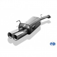 Fox Sportauspuff koncový tlumič výfuku s koncovkou 2x80 Typ 13 pro Opel Astra G s motorem 1.4, 1.6, 1.7 TD, 1.7 TDI, 1.8, 2.0, 2.0 DI, 2.0 TD, 2.2, 2.2 DTi, Kombi