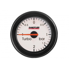 Sandtler série Racing přídavný ukazatel - tlak turba, barva: černá
