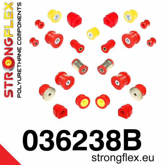 036238B: Strongflex Kompletní sada silentbloků pro zavěšení