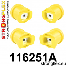 116251A: Strongflex Sada silentbloků předního nosníku varianta SPORT 116251A: Strongflex Sada silentbloků předního nosníku varianta SPORT