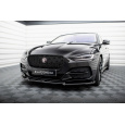 Maxton Design spoiler pod přední nárazník ver.2 pro Jaguar XE Mk1 Facelift, černý lesklý plast ABS