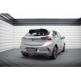 Maxton Design středový spoiler pod zadní nárazník s žebrováním pro Opel Corsa F (Mk6), černý lesklý plast ABS