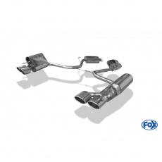 Fox Sportauspuff koncový tlumič výfuku s koncovkou 2x115x85 Typ 32 na obou stranách pro Mercedes SL 230 s motorem 3.7, 5.0