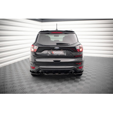 Maxton Design středový spoiler pod zadní nárazník pro Ford Escape MK3 ST-Line, černý lesklý plast ABS