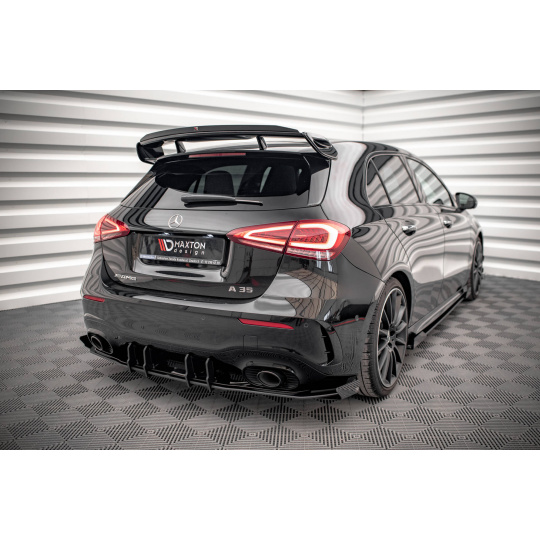 Maxton Design "Street pro" vložka zadního nárazníku s křidélky pro Mercedes třída A W177 A35 AMG Aero, plast ABS bez povrchové úpravy, hatchback