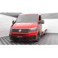 Maxton Design spoiler pod přední nárazník pro Volkswagen Crafter Mk2, černý lesklý plast ABS