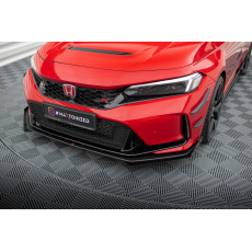 Maxton Design "Street Pro" spoiler pod přední nárazník s křidélky pro Honda Civic Mk11 Type-R, plast ABS bez povrchové úpravy, s červenou linkou Maxton Design "Street Pro" spoiler pod přední nárazník s křidélky pro Honda Civic Mk11 Type-R, plast ABS bez povrchové úpravy, s červenou linkou