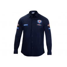 Sparco košile s dlouhým rukávem Martini Racing, barva: modrá, velikost: XL Sparco košile s dlouhým rukávem Martini Racing, barva: modrá, velikost: XL