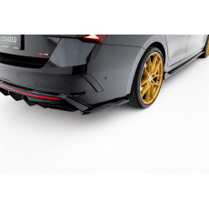 Maxton Design boční difuzory pod zadní nárazník ver.3 pro Škoda Octavia RS Mk4, Mk4 Facelift, černý lesklý plast ABS, Liftback / Combi