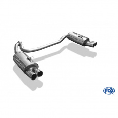 Fox Sportauspuff koncový tlumič výfuku s koncovkou 2x80 Typ 12 na obou stranách pro Volvo C70 I 1998-2005 s motorem 2.0, 2.3, 2.4
