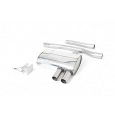 Milltek Sport homologovaný výfuk cat-back GPF Back pro Mini Mk3 (F55) Mini Cooper S 2.0 Turbo - 5-dvéř. Hatch (UK a EU modely) LCI s GPF/OPF 2019-2024, Jet-90 karbonové koncovky