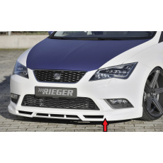 Rieger spoiler pod přední nárazník pro Seat Leon 5F 3-dvéř. (sc), 5-dvéř., 5-dvéř. (ST/Combi) před faceliftem, r.v. 10/12-12/16, plast ABS bez povrchové úpravy