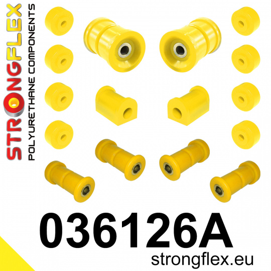 036126A: Strongflex Sada silentbloků zadního zavěšení varianta SPORT