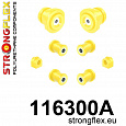 116300A: Strongflex Sada silentbloků zadního zavěšení varianta SPORT