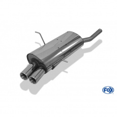 Fox Sportauspuff koncový tlumič výfuku s koncovkou 2x76 Typ 13 pro BMW řada 3 E46 s motorem 1.6, 1.8, 1.9