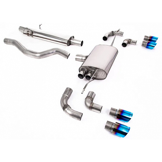 Milltek Sport výfukový systém OPF/GPF Back pro Land rover Defender 110 3.0 I6 P400 (s OPF/GPF a bez OPF/GPF) 2020-2024, GT-90 titanově modré koncovky Milltek Sport výfukový systém OPF/GPF Back pro Land rover Defender 110 3.0 I6 P400 (s OPF/GPF a bez OPF/GPF) 2020-2024, GT-90 titanově modré koncovky