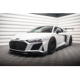 Maxton Design spoiler pod přední nárazník ver.3 s křidélky pro Audi R8 Mk2 Facelift, černý lesklý plast ABS