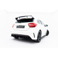Maxton Design "Street Pro" difuzor zadního nárazníku pro Mercedes třída A W176/AMG-Line, plast ABS bez povrchové úpravy, s červenou linkou