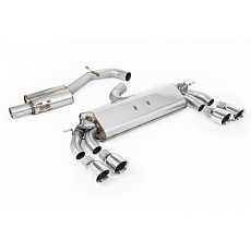 Milltek Sport homologovaný výfuk cat-back GPF Back s rezonátorem pro Audi S3 2.0 TFSI quattro Sportback 8V.2 (s GPF) 2019-2020, dvojité, kulaté, typ koncovek: GT-100 leštěné