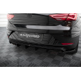 Maxton Design vložka zadního nárazníku pro Seat Leon Mk3 Facelift, černý lesklý plast ABS