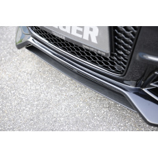 Rieger lipa pod přední nárazník Rieger pro Audi A4 S4 B8, B81 avant, sedan po faceliftu, 01/12-, plast ABS s povrchovou úpravou Carbon-Look, pod přední nárazník Rieger obj. kód K 00055540/41/42/43/44/45/46/47