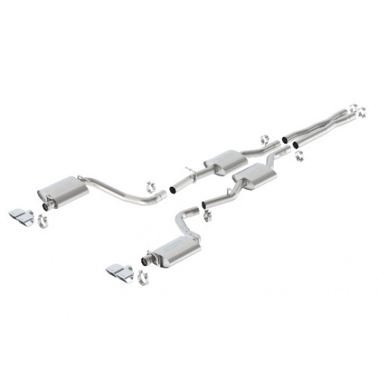 Borla Cat-Back výfukový systém "S-Type" pro Dodge Challenger R/T 5,7l bez MDS, RWD, 2-dvéř., r.v. od 15-20