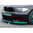 Rieger lipa pod přední nárazník pro BMW řada 1 E82, E88 kabriolet, kupé, 10/07-, plast ABS bez povrchové úpravy