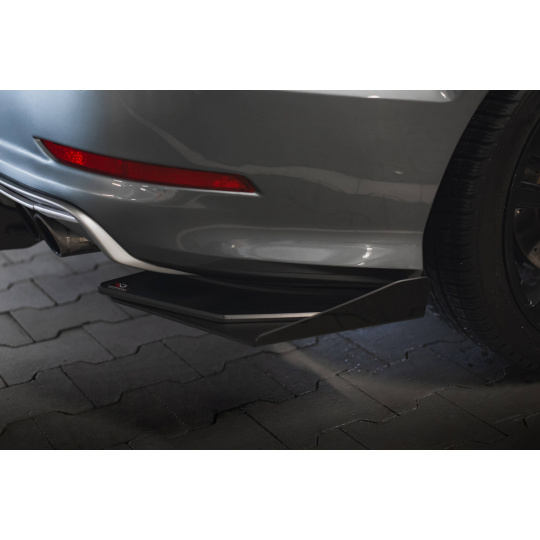Maxton Design "Street Pro" boční difuzory pod zadní nárazník s křidélky pro Audi A3 8V, plast ABS bez povrchové úpravy, Sedan